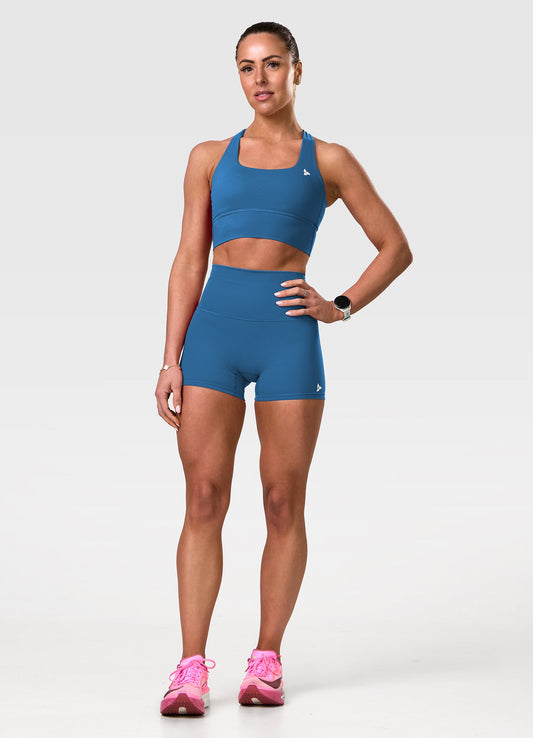 ROXI Cross-Back Sports Bra TEAL
