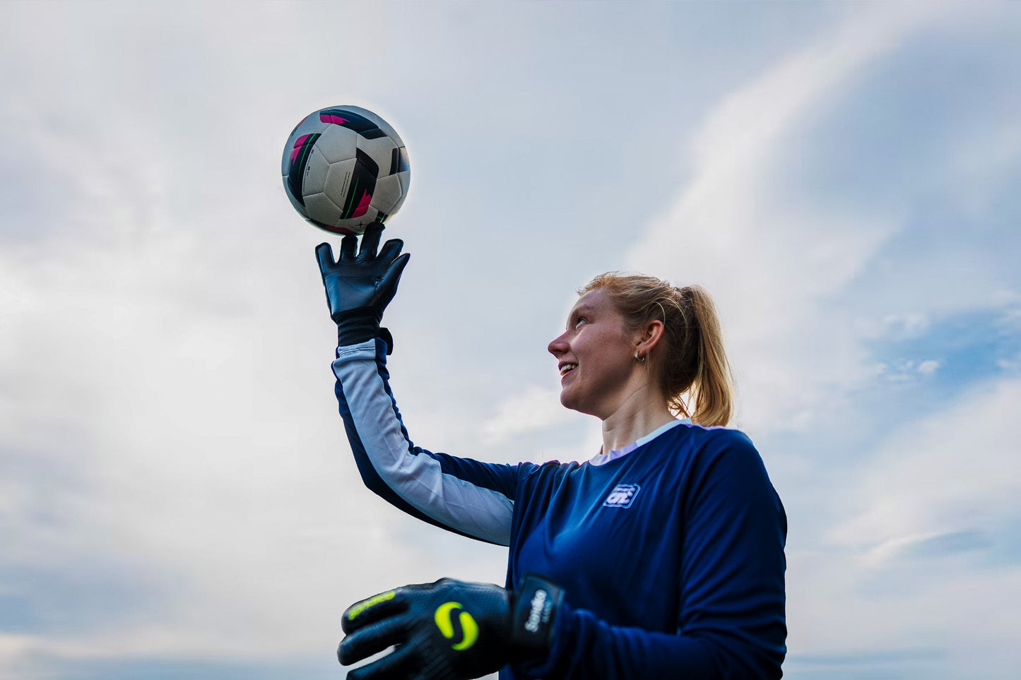 Long Sleeved Football Training Top - Navy