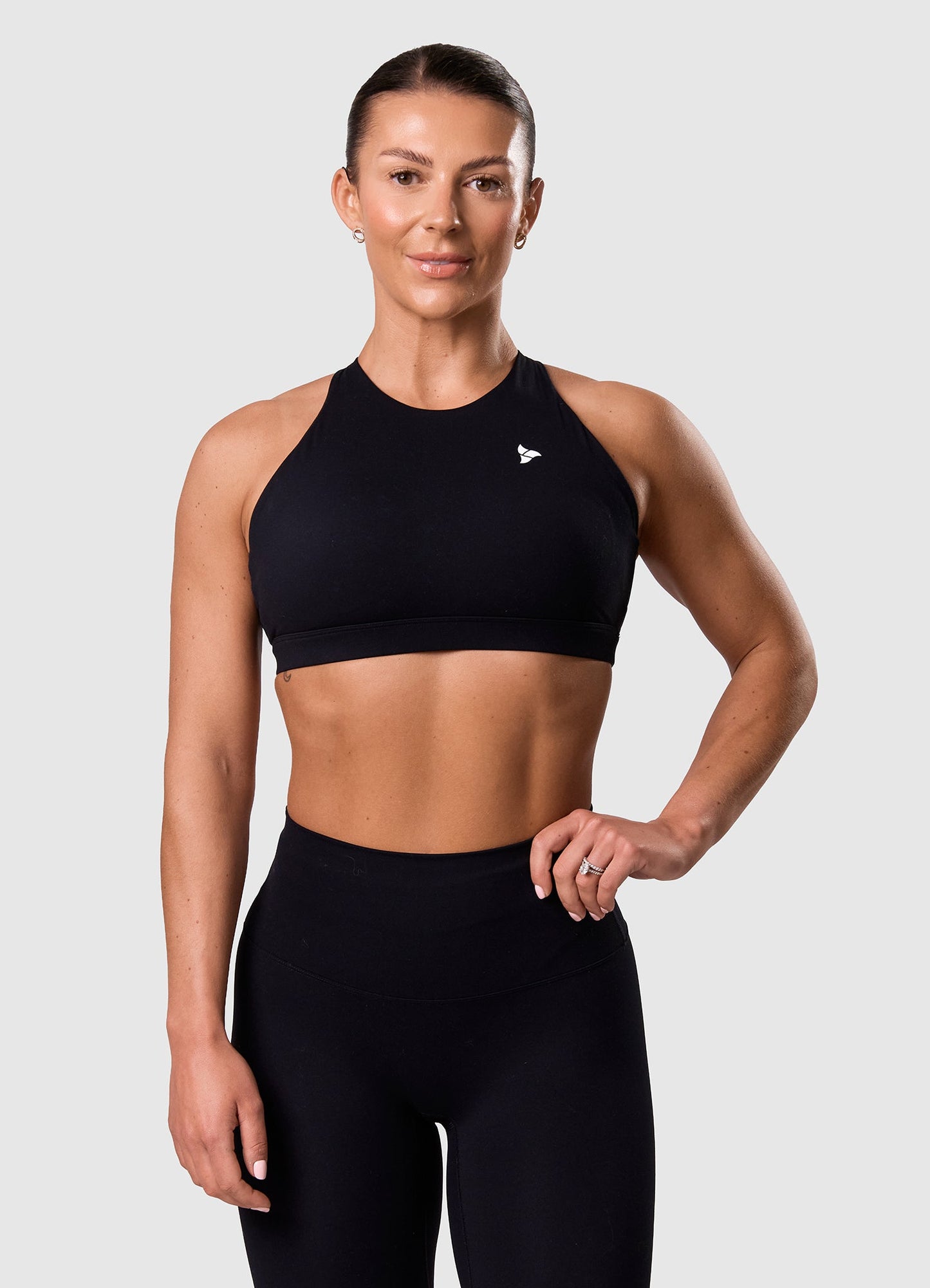 ROXI High Neck Sports Bra BLACK EDITION