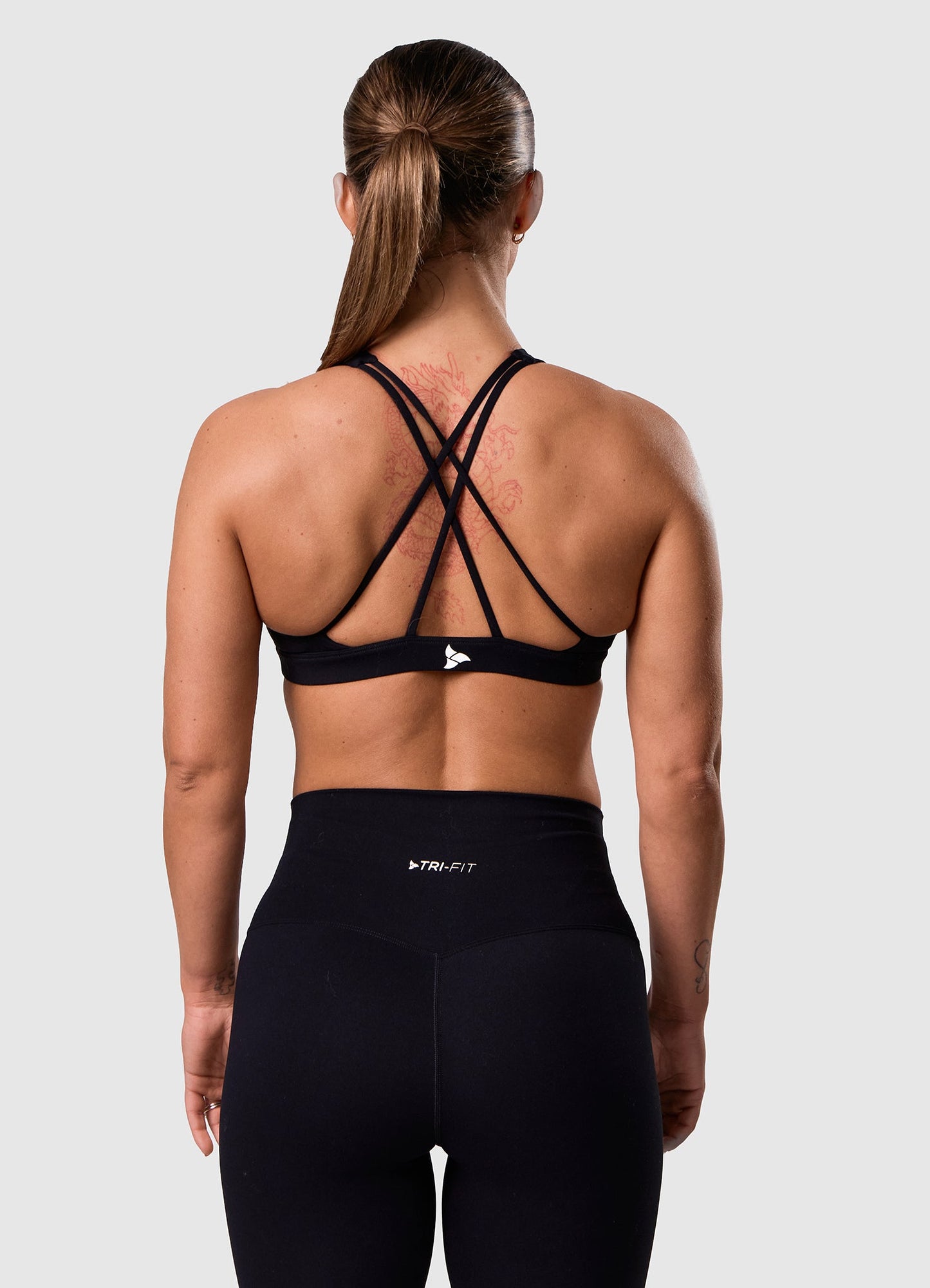ROXI High Neck Sports Bra BLACK EDITION