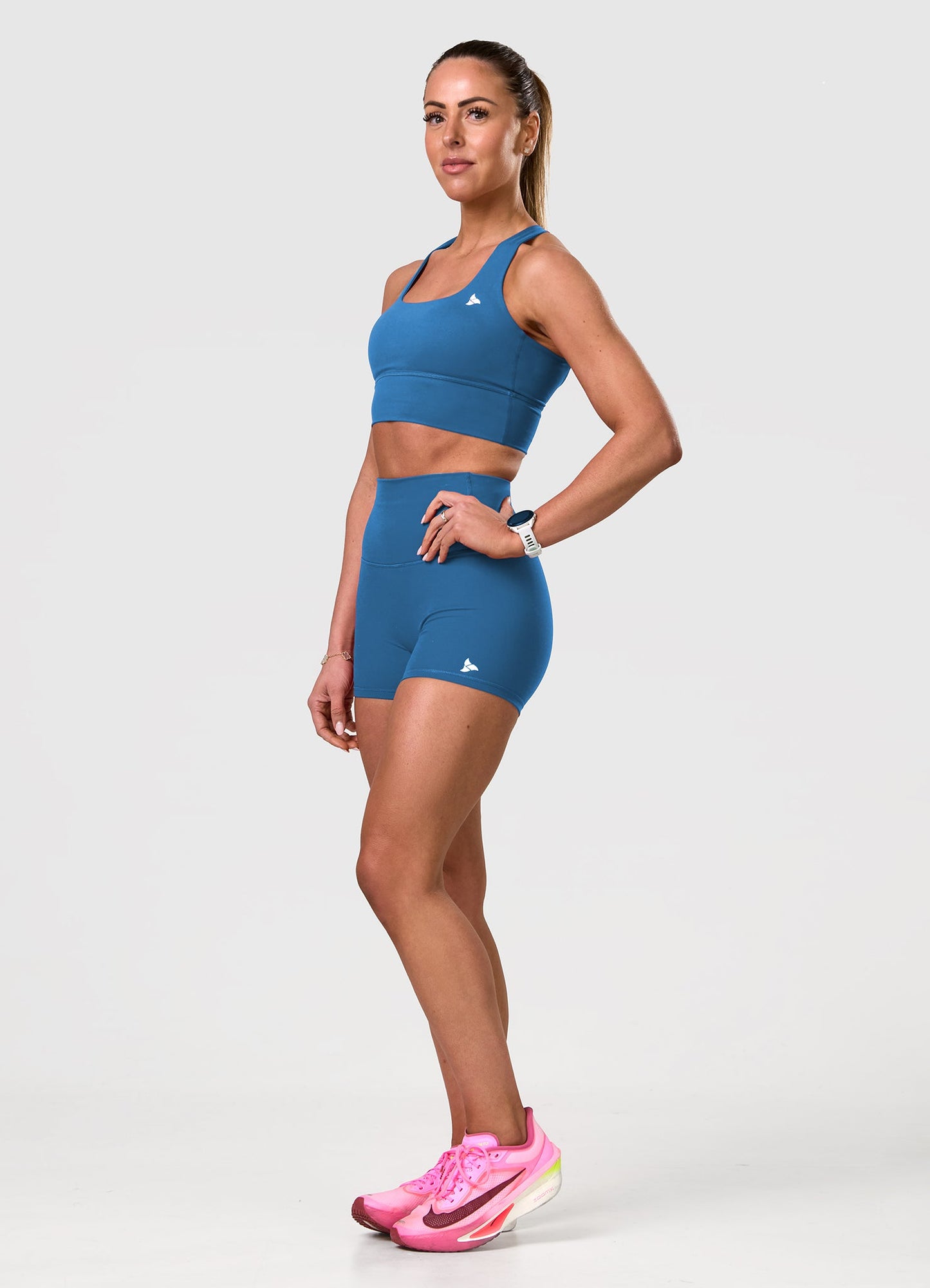 ROXI Cross-Back Sports Bra TEAL