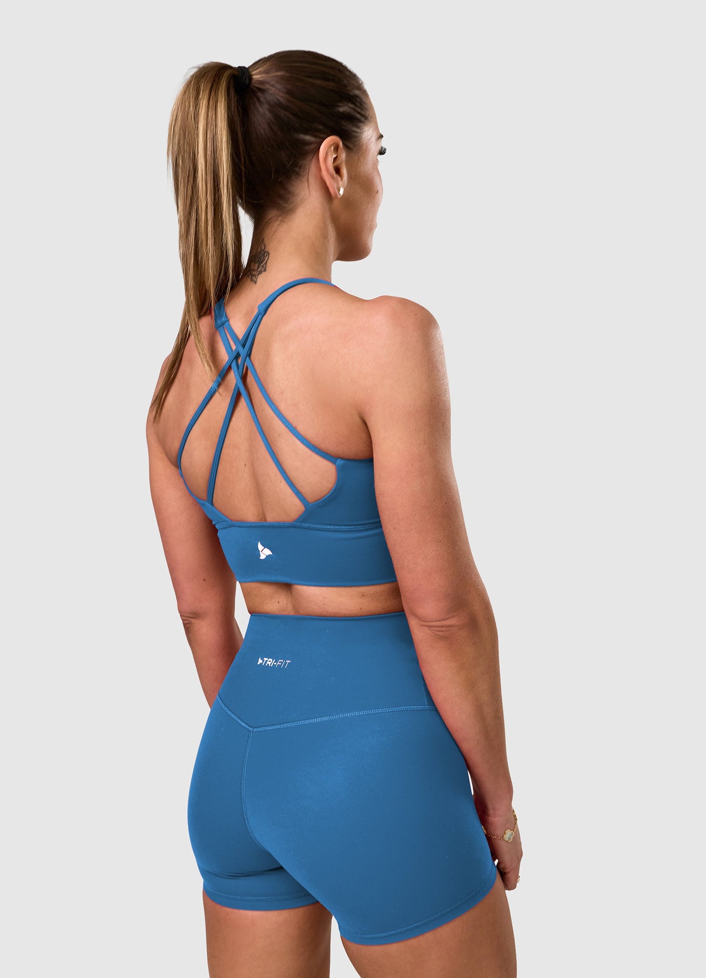 ROXI Cross-Back Sports Bra TEAL