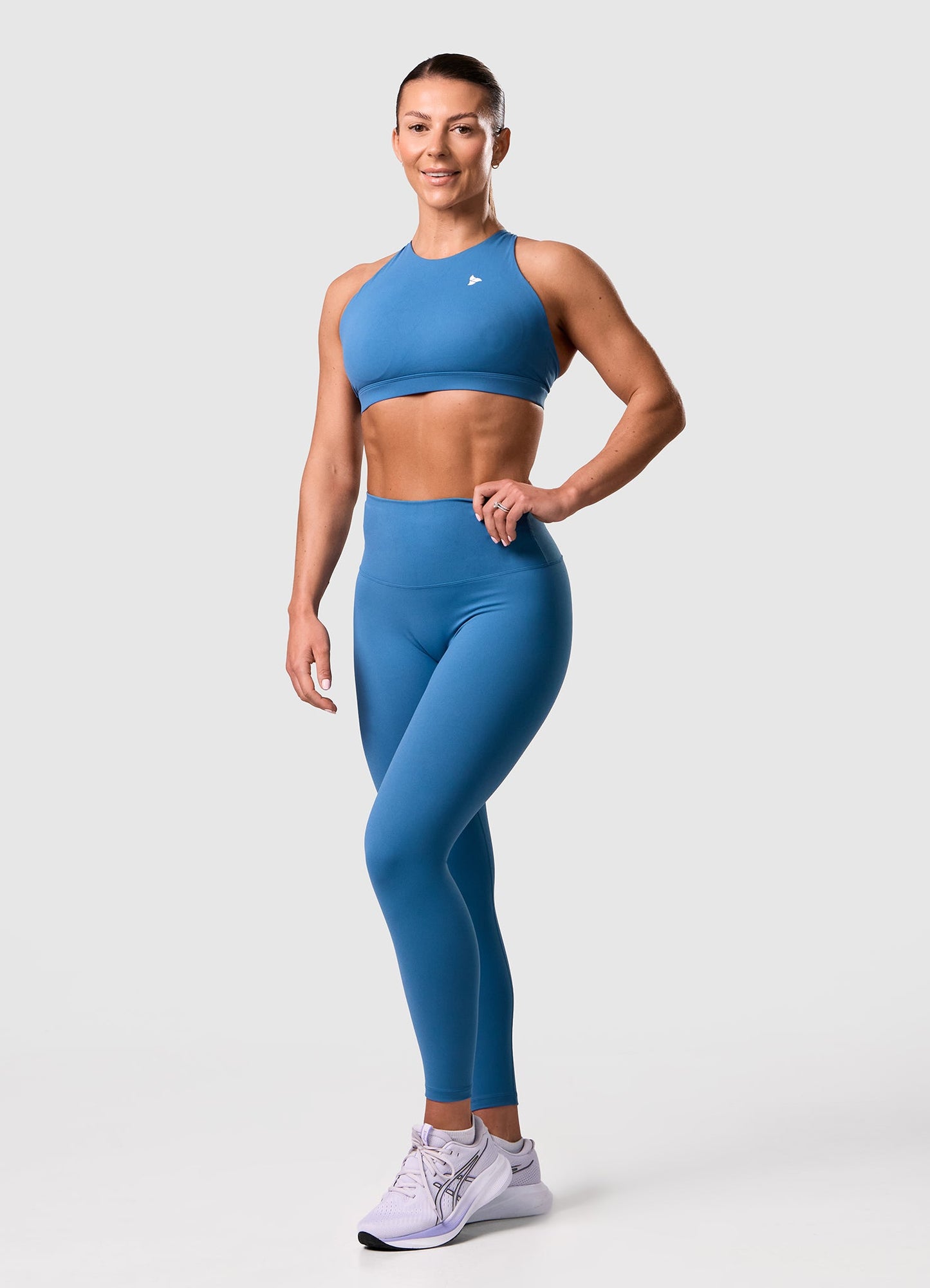 ROXI High Neck Sports Bra TEAL
