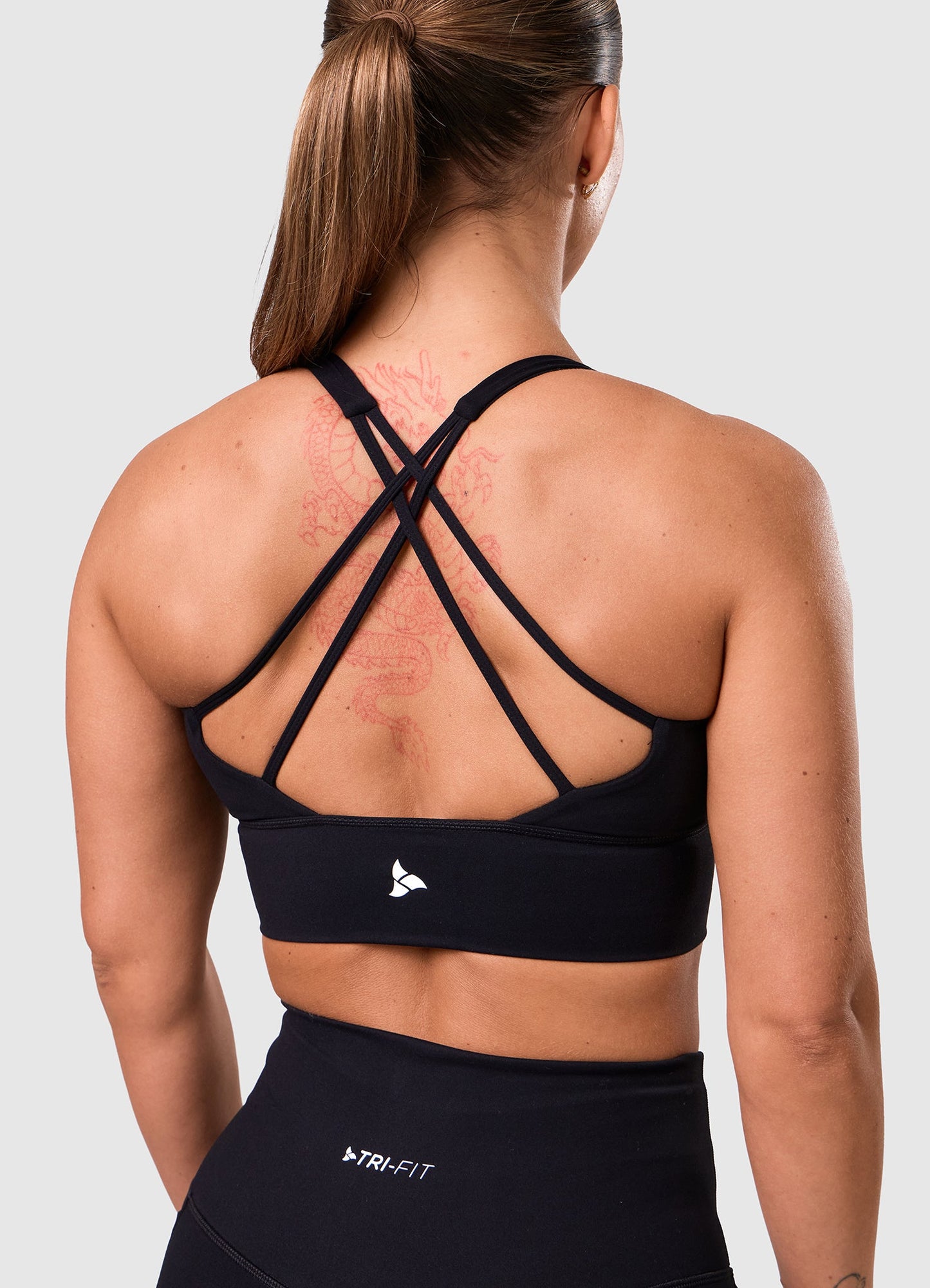 ROXI Cross-Back Sports Bra BLACK EDITION