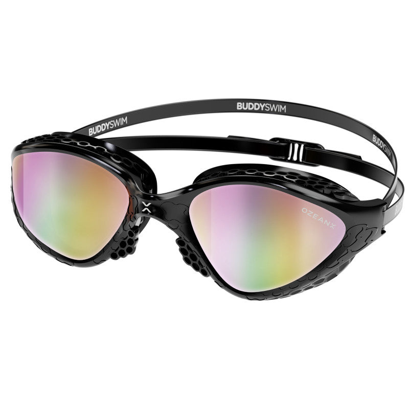 BuddySwim OzeanX Swim Goggles Black/Iridium Mirror