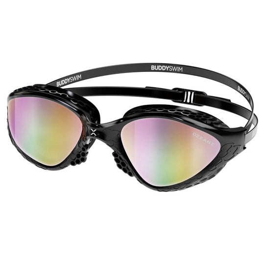 BuddySwim OzeanX Swim Goggles Black/Iridium Mirror