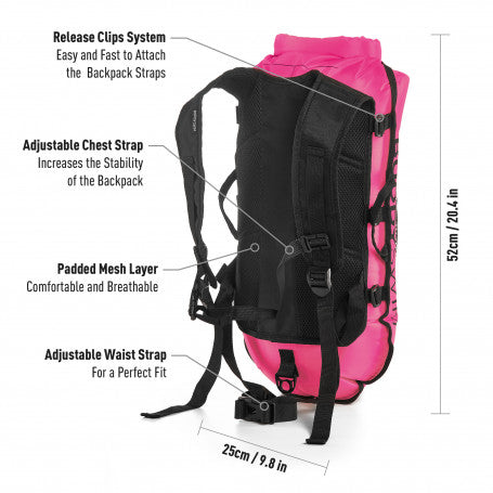 Buddyswim Buoy Drybag Backpack Pink