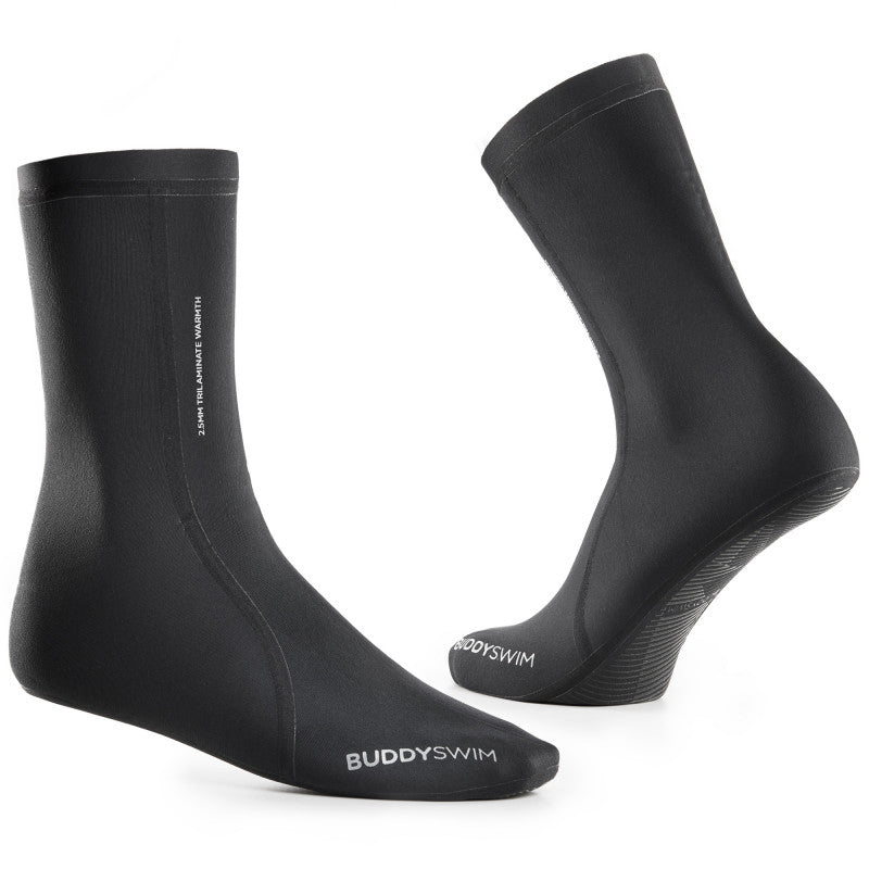 Buddyswim Neoprene Swim Socks Trilaminate Warmth 2.5mm