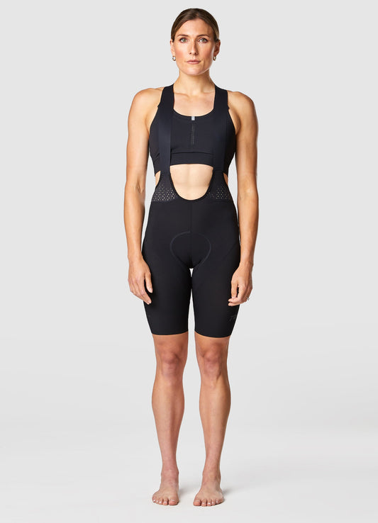 TRI-FIT SYKL PRO SKIN Black Bib Shorts Women's