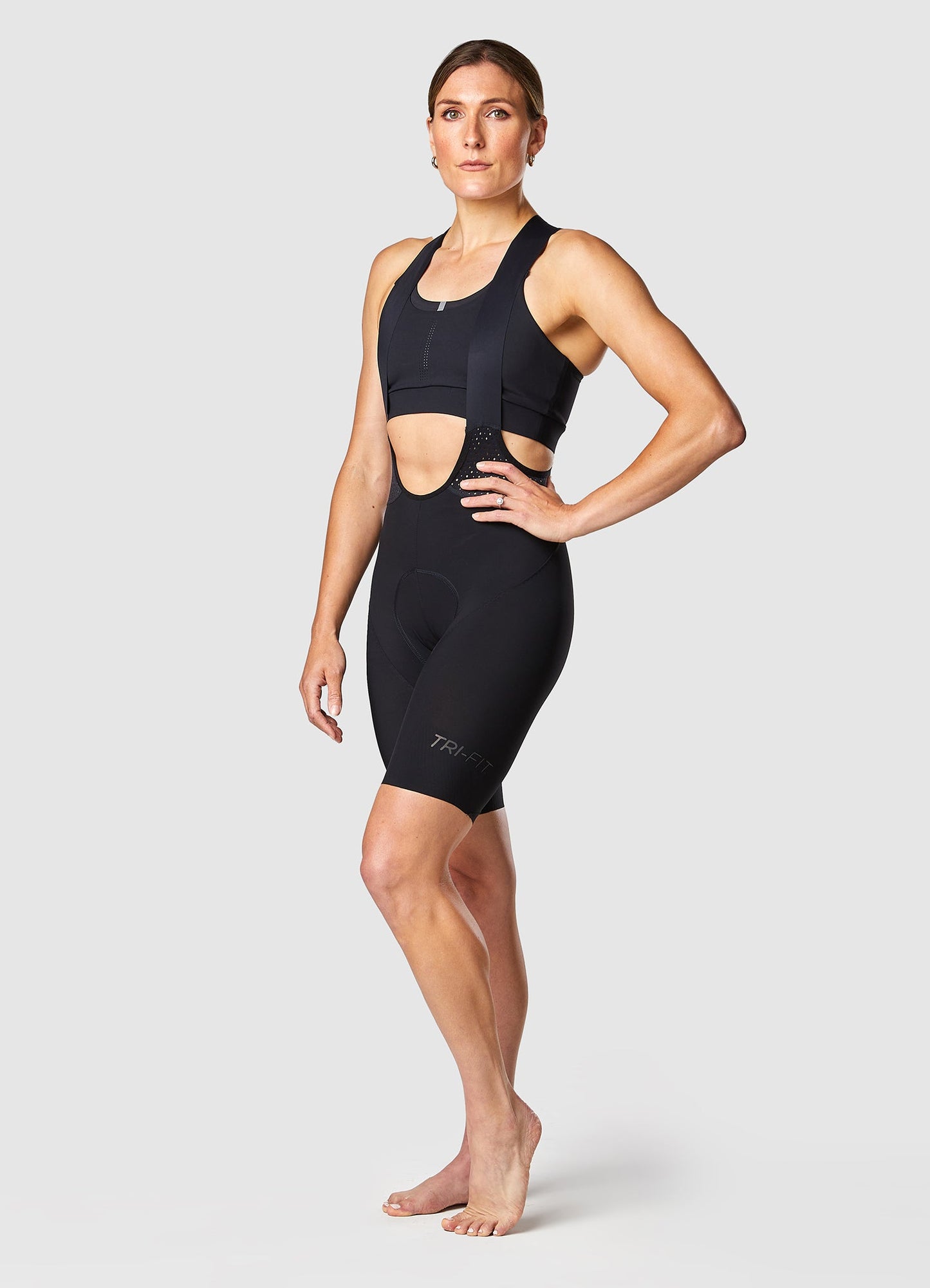 TRI-FIT SYKL PRO SKIN Black Bib Shorts Women's
