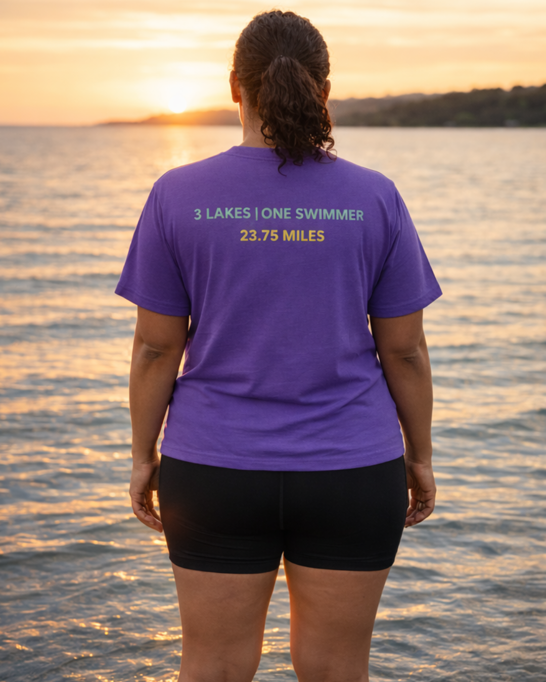 Wild & Berry Swim 3 Lakes One Swimmer Women's Casual T-Shirt