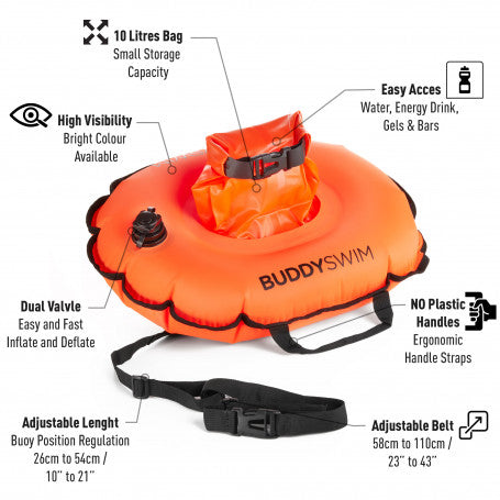 Buddyswim Hydrastation Buoy Orange
