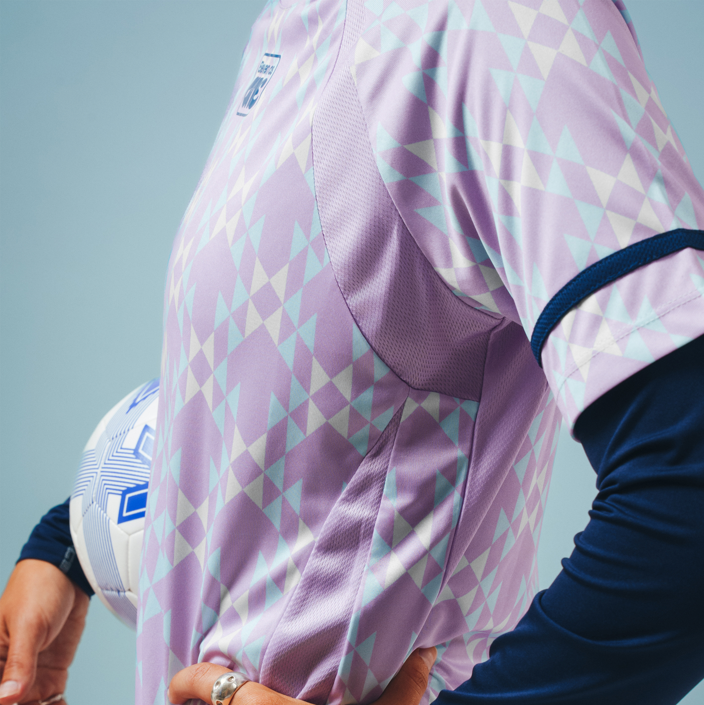 Football Training Top with Panels - All Over Print