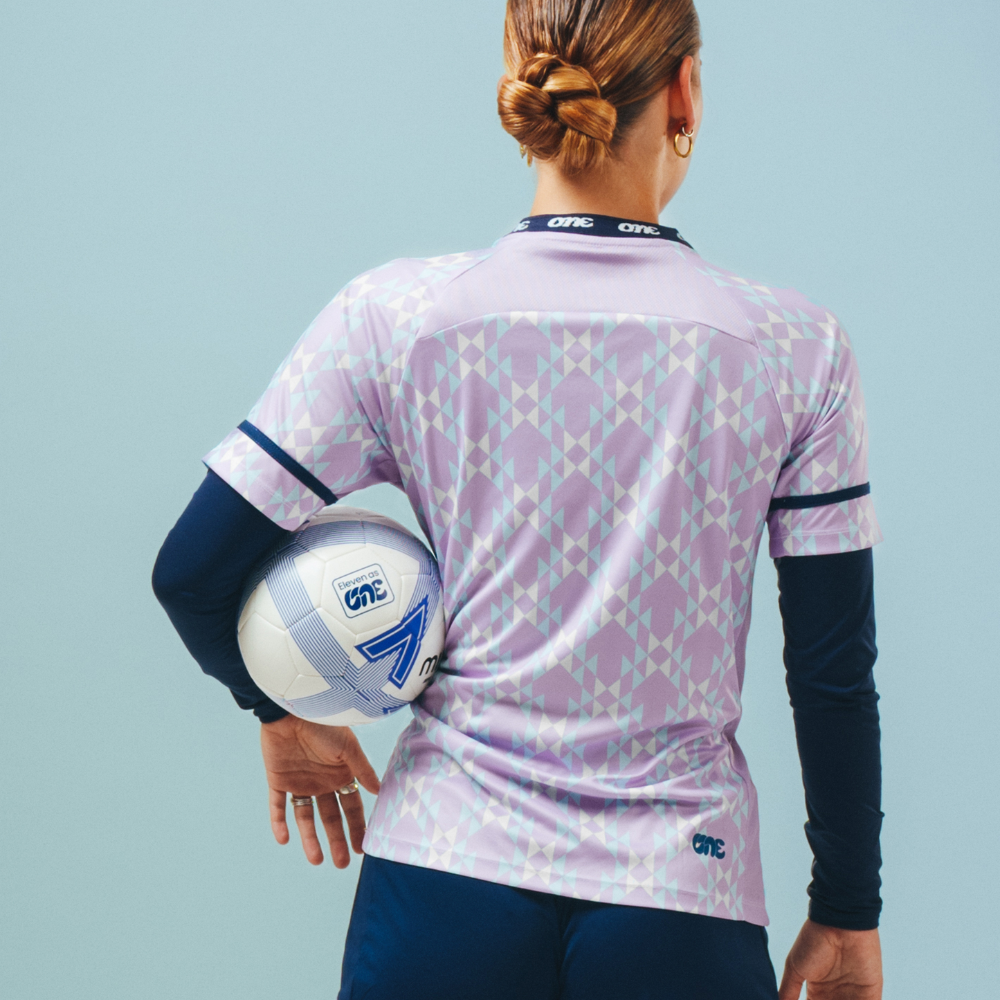 Football Training Top with Panels - All Over Print