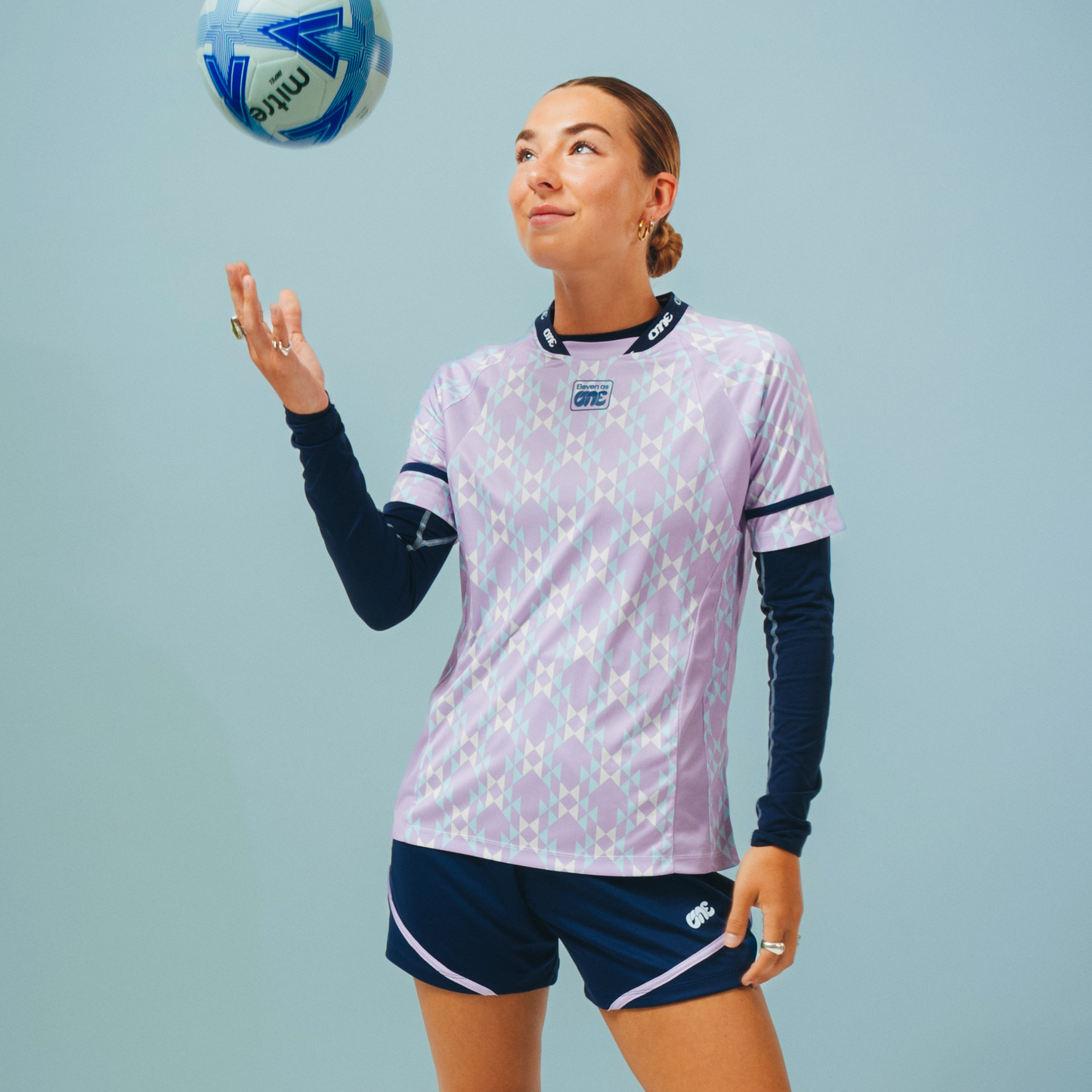 Football Training Top with Panels - All Over Print